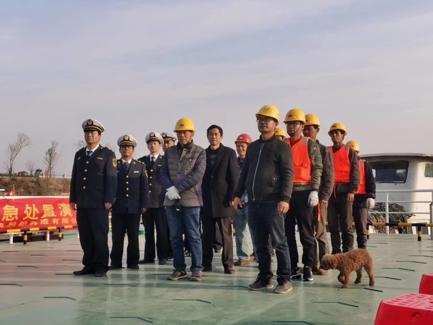 我公司承辦合肥市地方海事局肥西海事處2019年防油污應(yīng)急演練。
